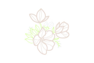 Download Flower Embellishment  Design Outline - Light Colors - Light colors Collection