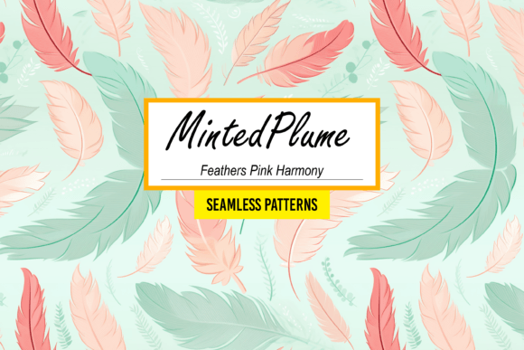 Download MintedPlume: Feathers Pink Patterns - Pink patterns Collection