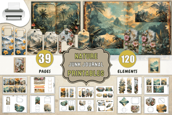 Download Nature Junk Journal Printables Supplies - Journal printables Collection
