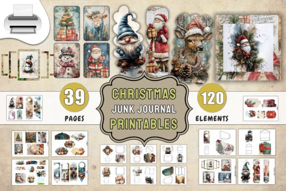 Download Christmas Junk Journal Printables - Journal printables Collection